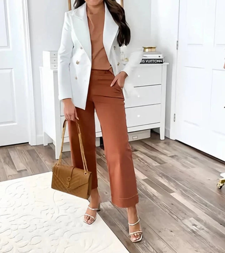 Mathilda | Pantaloni dritti con dettagli raffinati