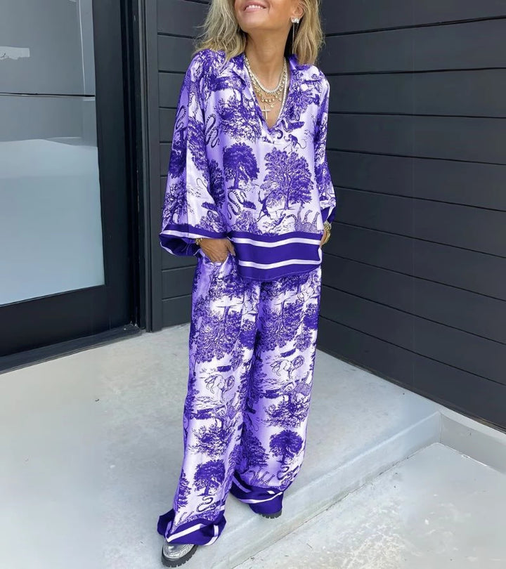 Tocco Bohémien | Completo Casual a Stampa Moderna