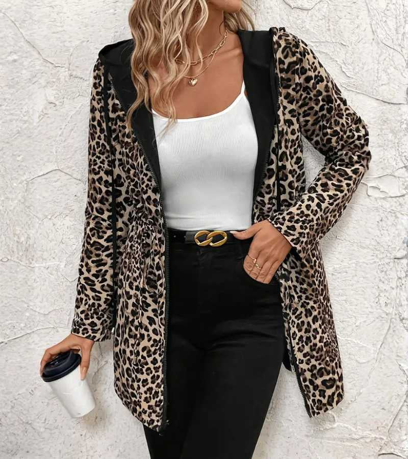Annette | Giacca reversibile leopardata