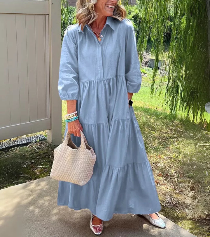 TERESA | l’abito lungo che valorizza tutte le silhouette