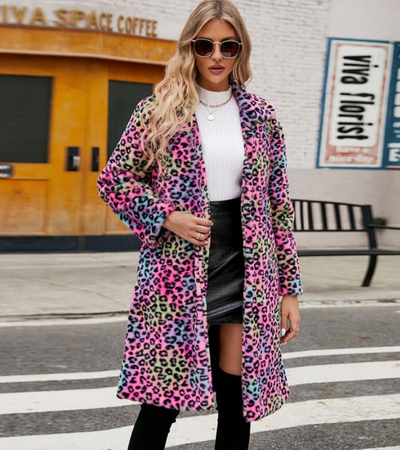 Élise | Cappotto Leopardo in Pelliccia