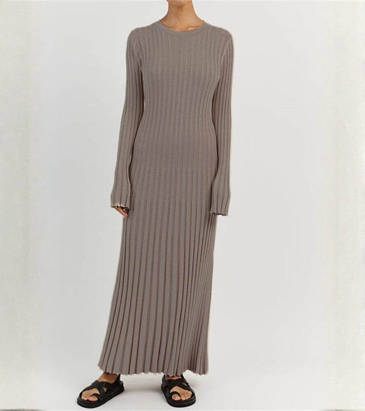 Alice | Abito Lungo a Coste in Cotone