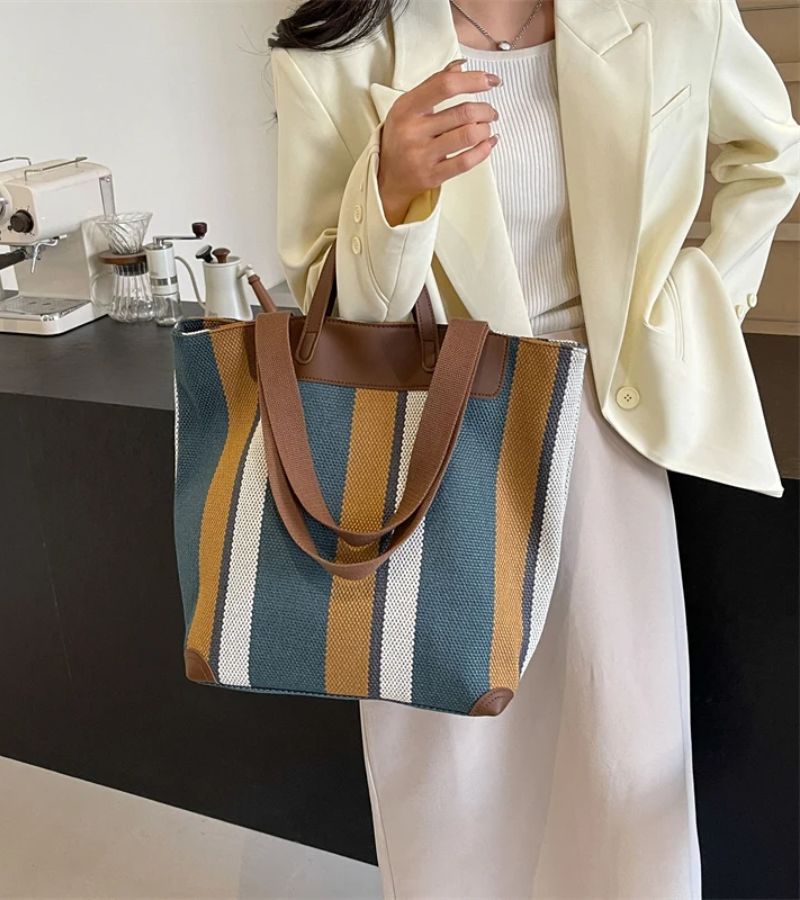 MIRCA | Borsa Casual a Righe