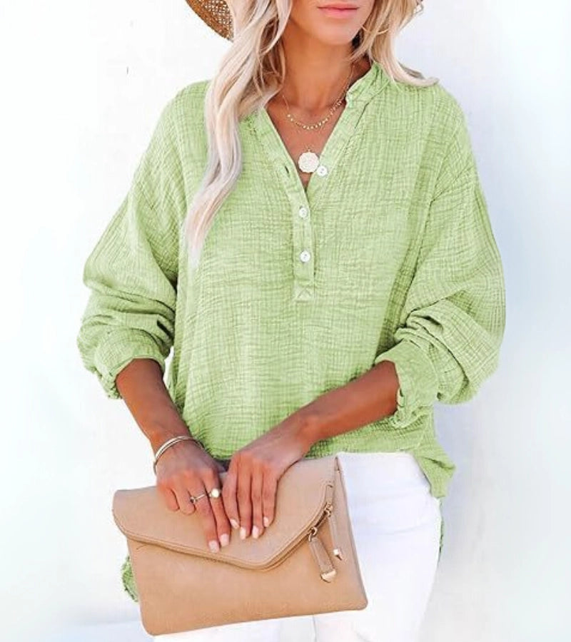 IMANE | CAMICIA OVERSIZE IN COTONE TESTURIZZATO