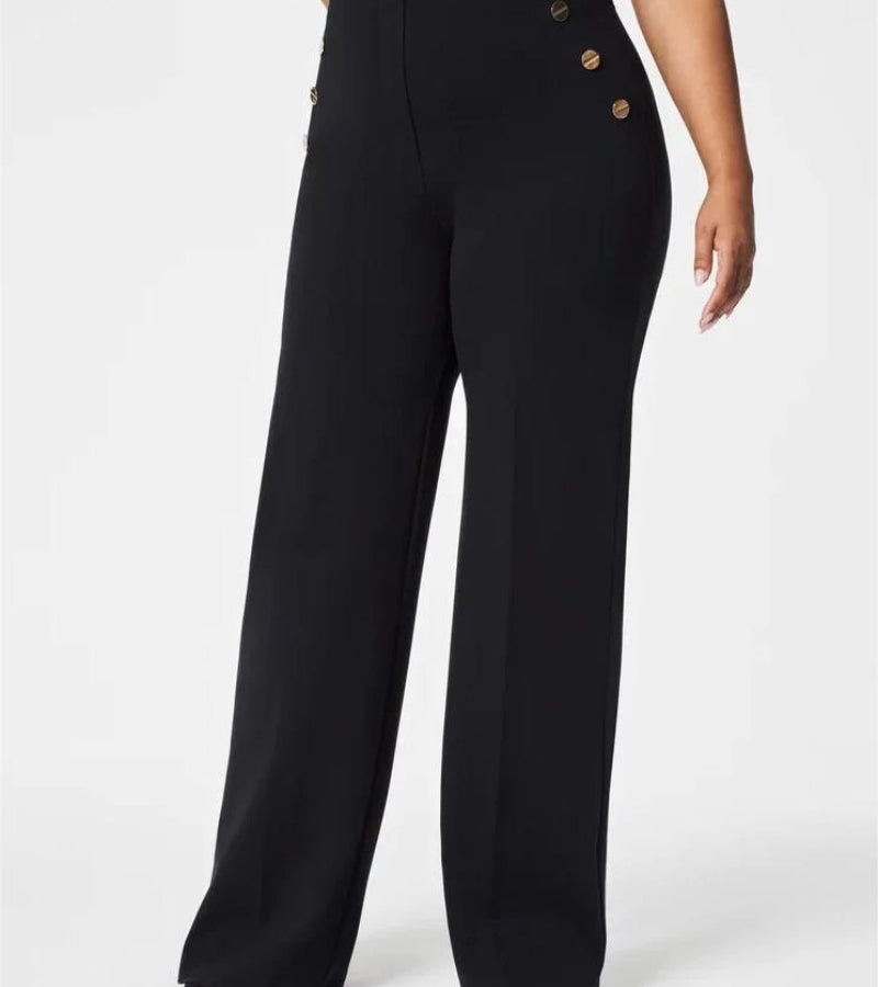 Eléonore | Pantalone a Gamba Larga con Controllo della Pancia