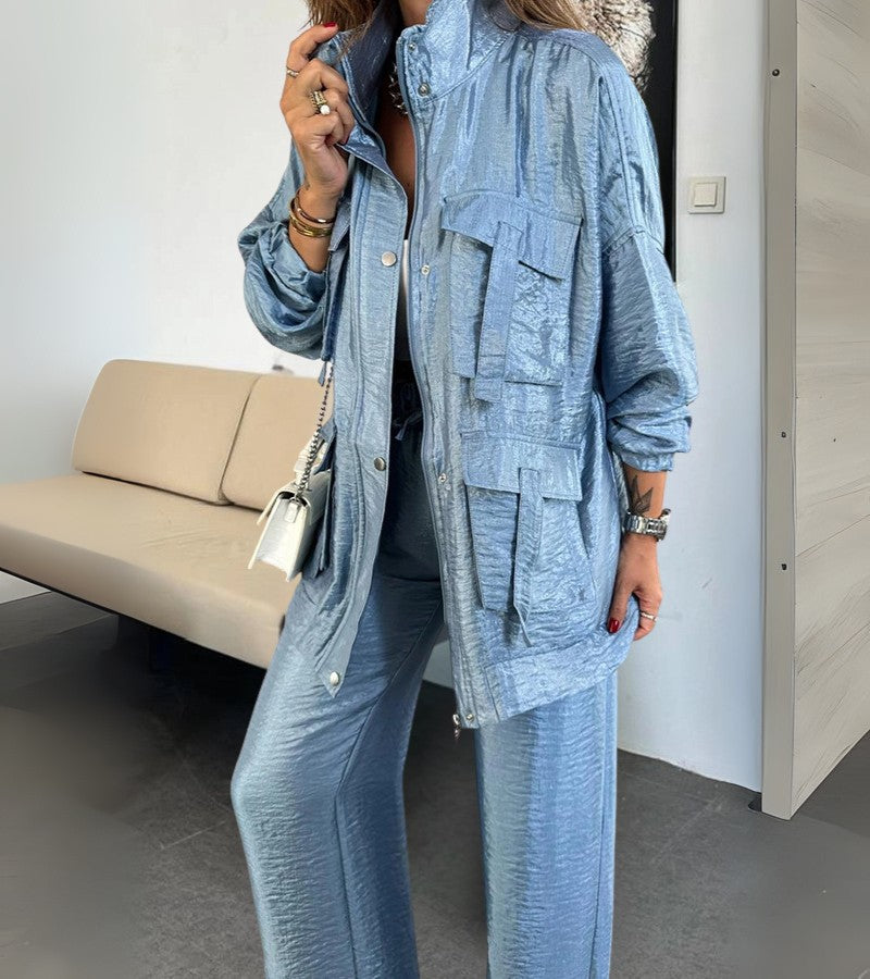 Tiziana | Set due pezzi con pantaloni dritti