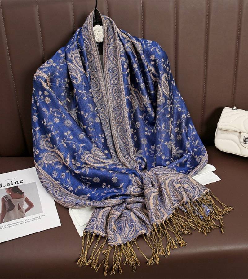 Smeraldo | Stola Lussuosa con Motivi Paisley Raffinati