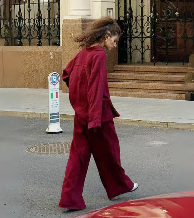 LIDIA | Outfit coordinato trendy & comodo in cotone