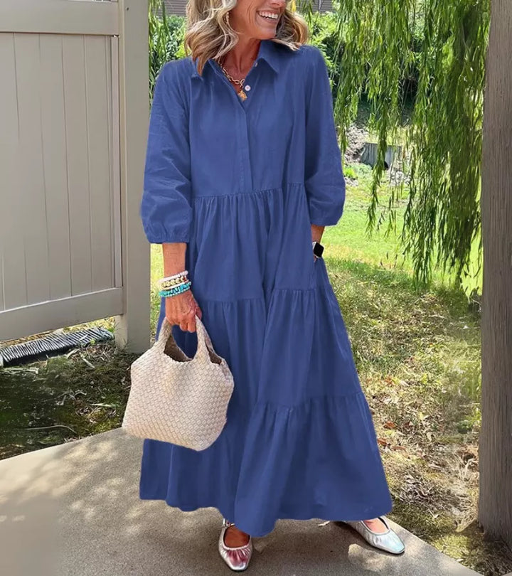 TERESA | l’abito lungo che valorizza tutte le silhouette