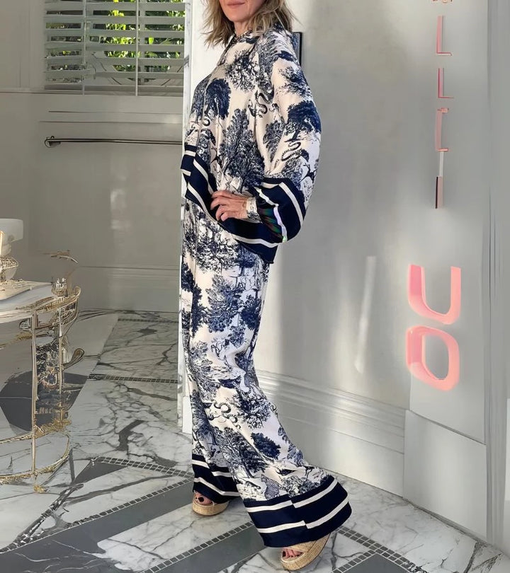 Tocco Bohémien | Completo Casual a Stampa Moderna