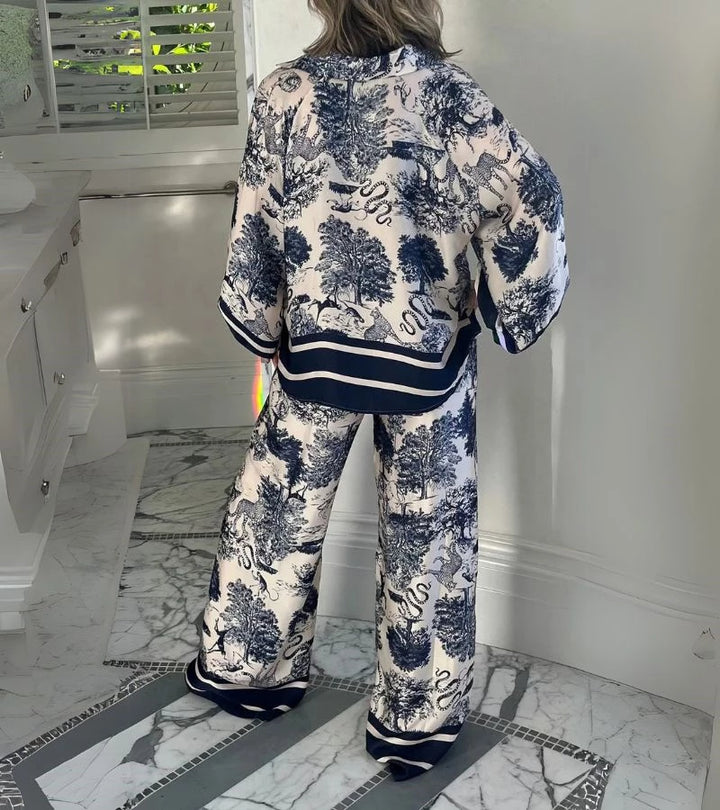 Tocco Bohémien | Completo Casual a Stampa Moderna