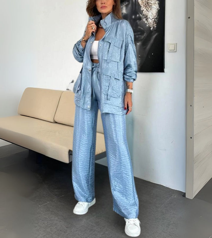 Tiziana | Set due pezzi con pantaloni dritti