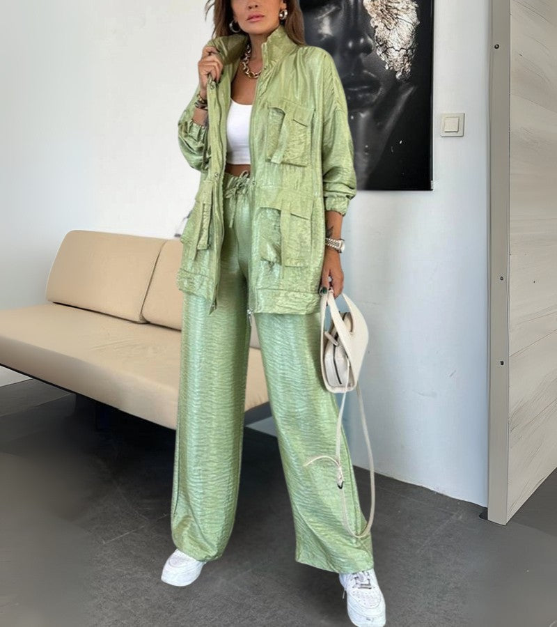 Tiziana | Set due pezzi con pantaloni dritti