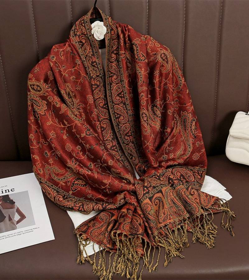 Smeraldo | Stola Lussuosa con Motivi Paisley Raffinati