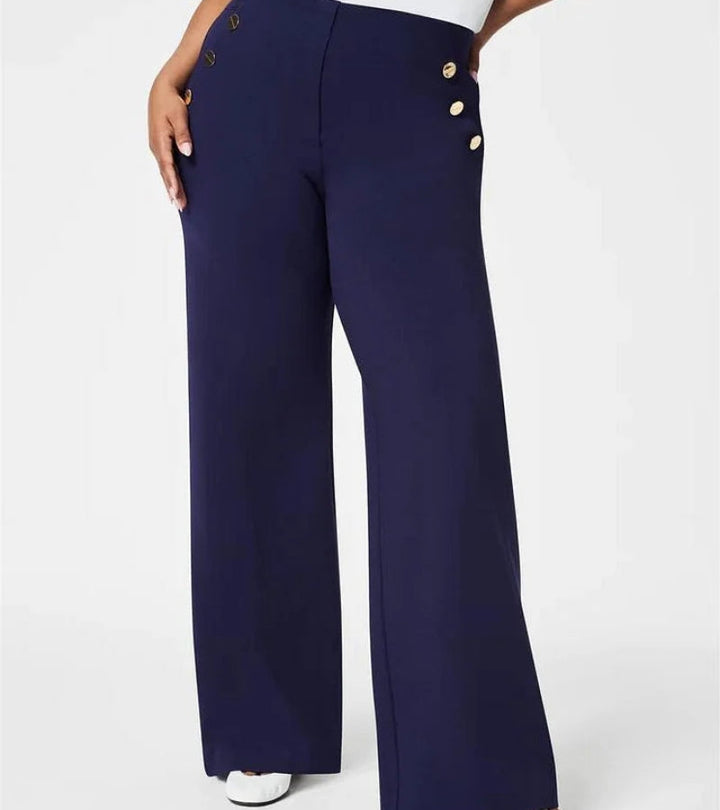 Eléonore | Pantalone a Gamba Larga con Controllo della Pancia