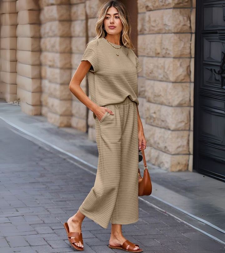 ERIKA | COMPLETO DUE PEZZI TEXTURIZZATO