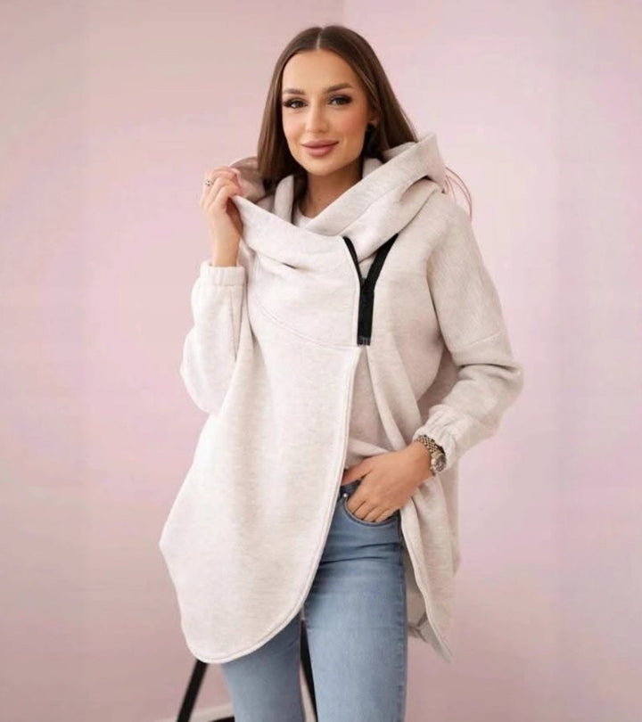 Marta | Felpa asimmetrica con cappuccio