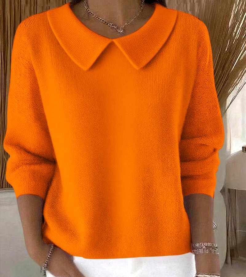 Sandra | Maglione morbido con colletto elegante