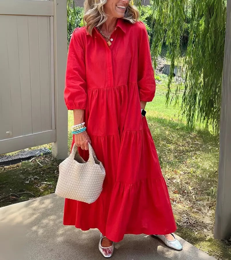 TERESA | l’abito lungo che valorizza tutte le silhouette