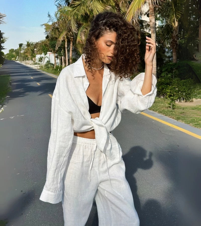 LIDIA | Outfit coordinato trendy & comodo in cotone