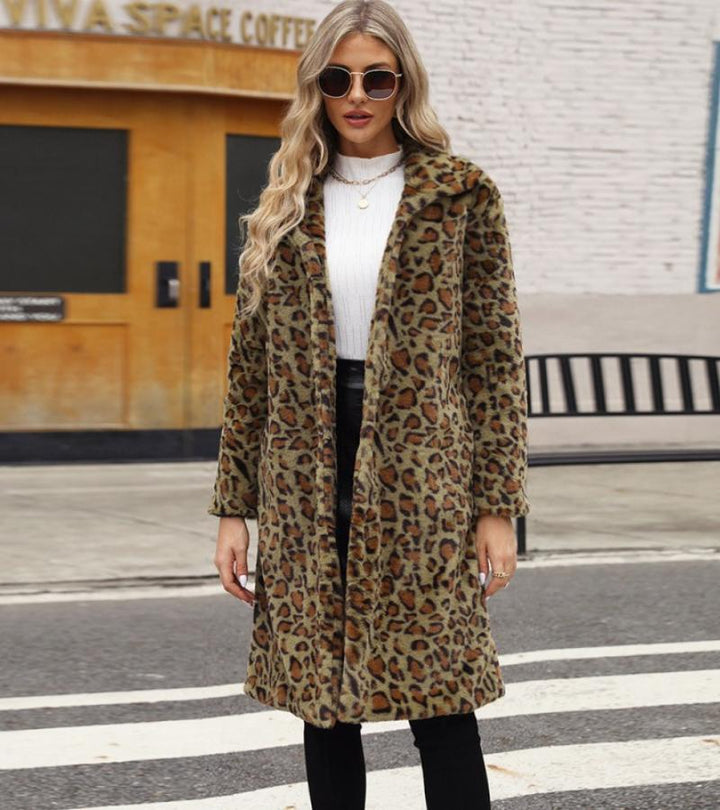 Élise | Cappotto Leopardo in Pelliccia