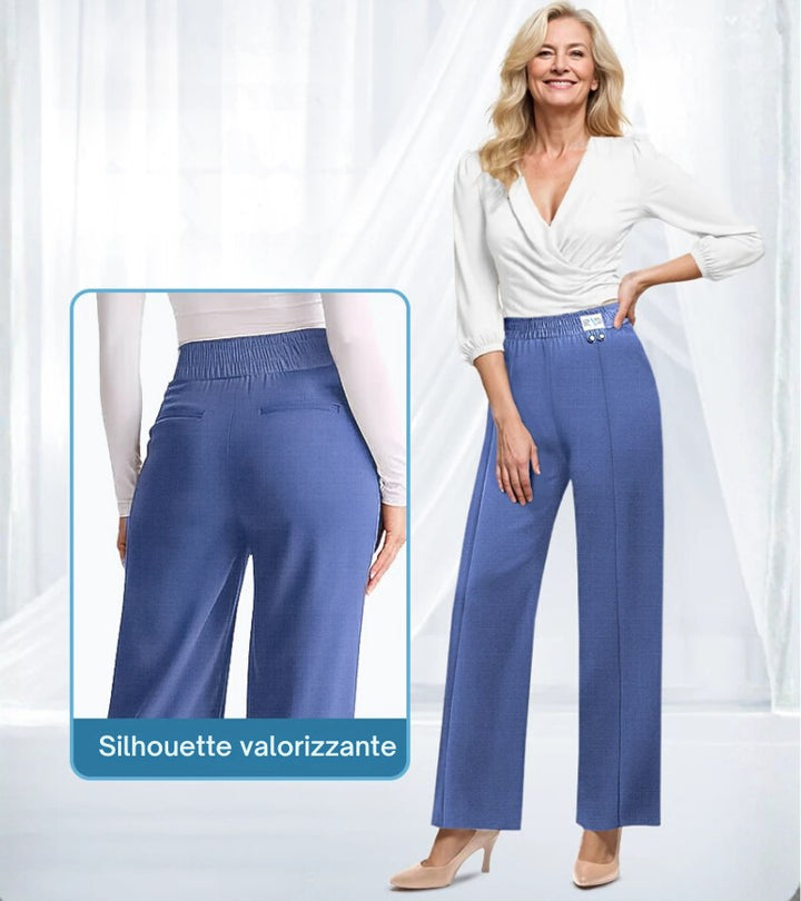Silvia | Pantaloni a vita alta morbidi ed eleganti