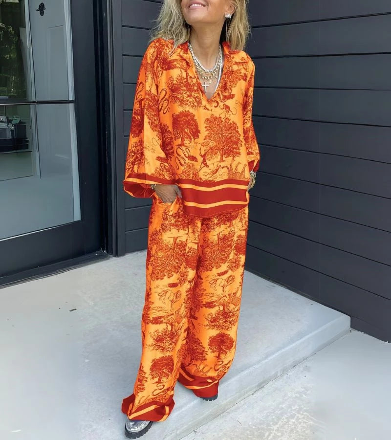 Tocco Bohémien | Completo Casual a Stampa Moderna