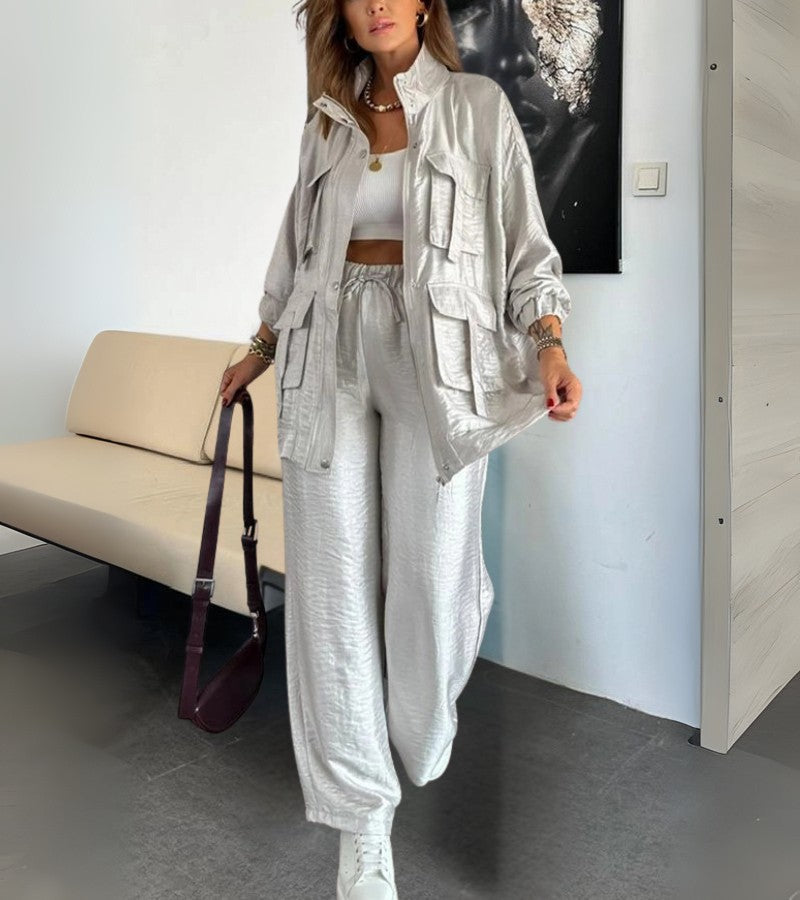 Tiziana | Set due pezzi con pantaloni dritti