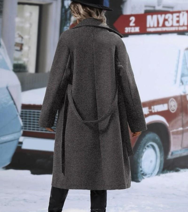 Piera | Cappotto lungo con revers