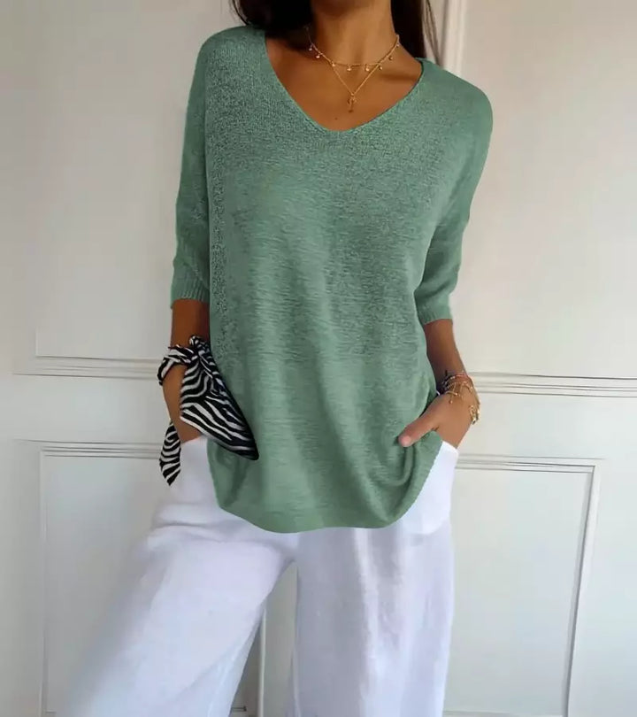 Lucia | Top Versatile Lavorato a Maglia