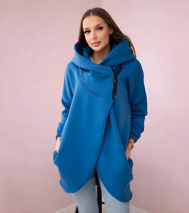 Marta | Felpa asimmetrica con cappuccio
