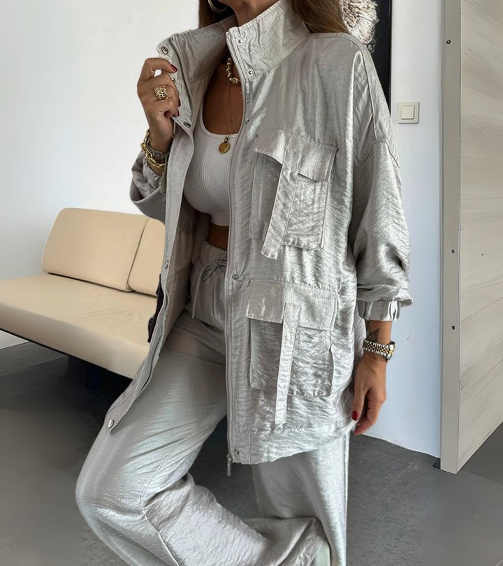 Tiziana | Set due pezzi con pantaloni dritti