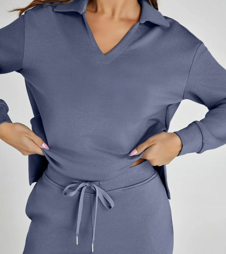 Livia | Completo a Due Pezzi con Pantaloni a Zampa