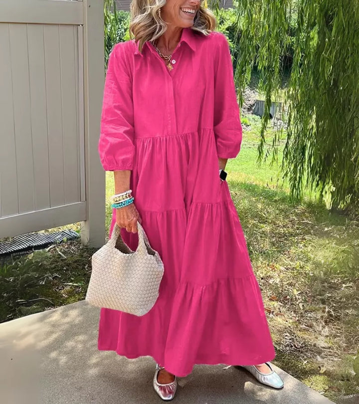 TERESA | l’abito lungo che valorizza tutte le silhouette