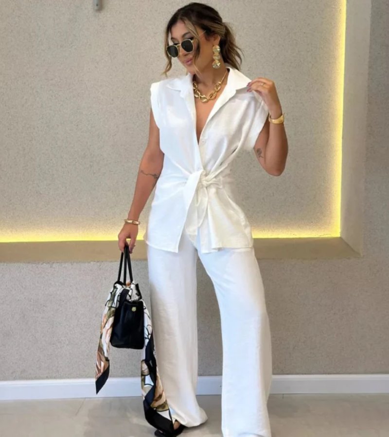 CARLA | Completo 2 Pezzi con Nodo in Vita