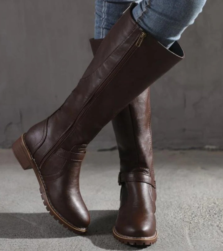 Luna | Stivali eleganti alti in pelle