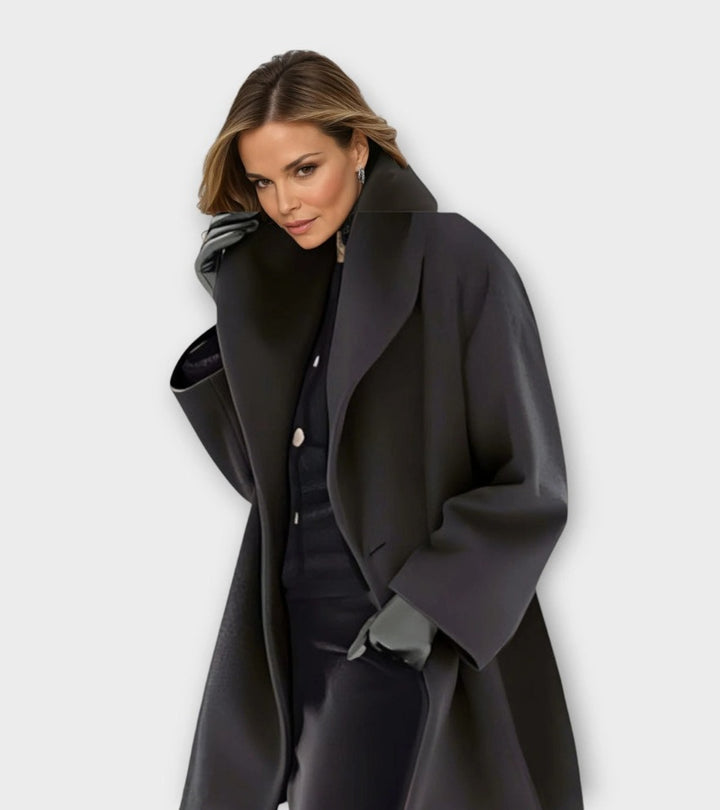 Josiane | Cappotto ampio con collo largo per donna