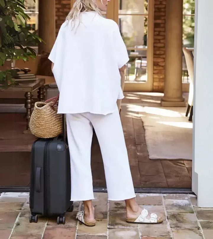 Bianca | Completo estivo due pezzi leggero e chic