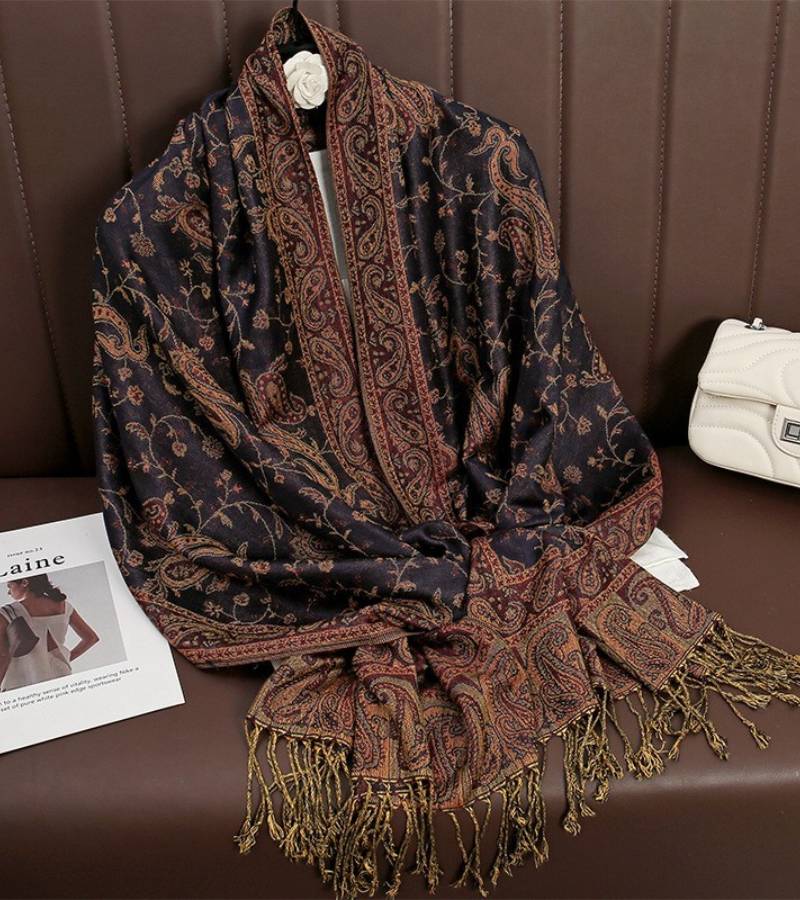 Smeraldo | Stola Lussuosa con Motivi Paisley Raffinati