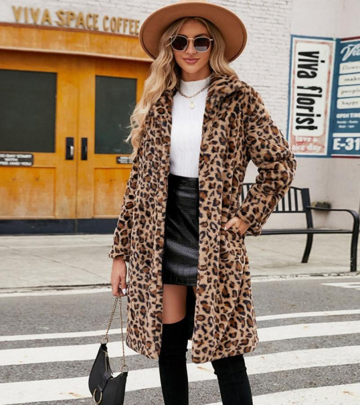 Élise | Cappotto Leopardo in Pelliccia