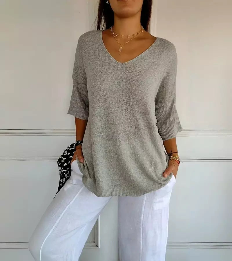 Lucia | Top Versatile Lavorato a Maglia