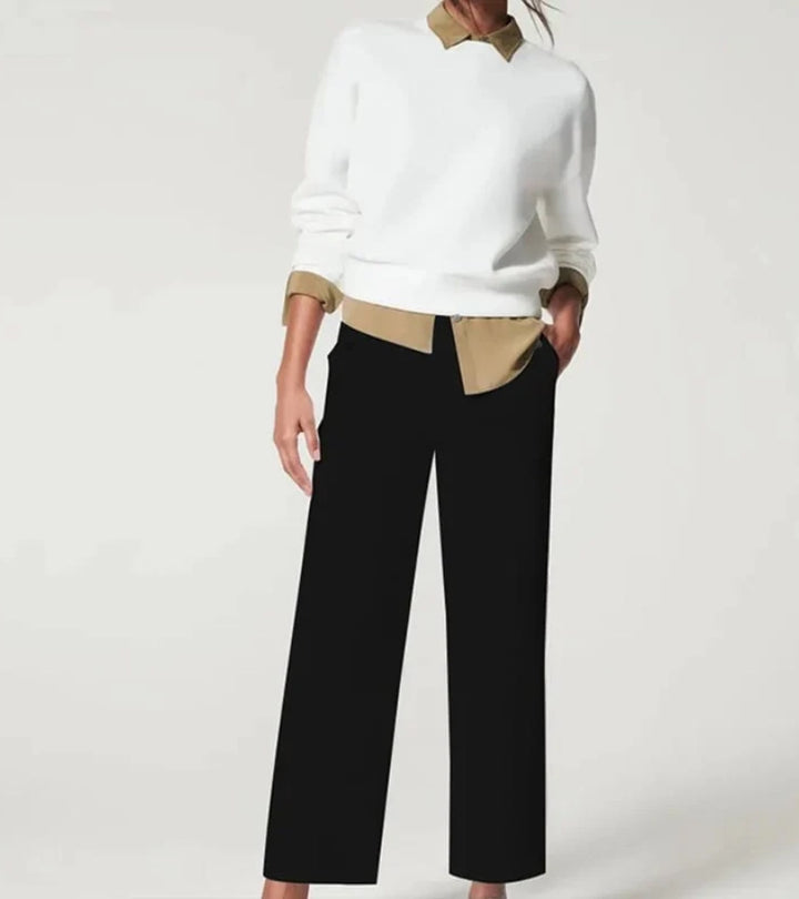 Mathilda | Pantaloni dritti con dettagli raffinati