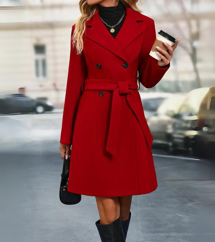 Piera | Cappotto lungo con revers