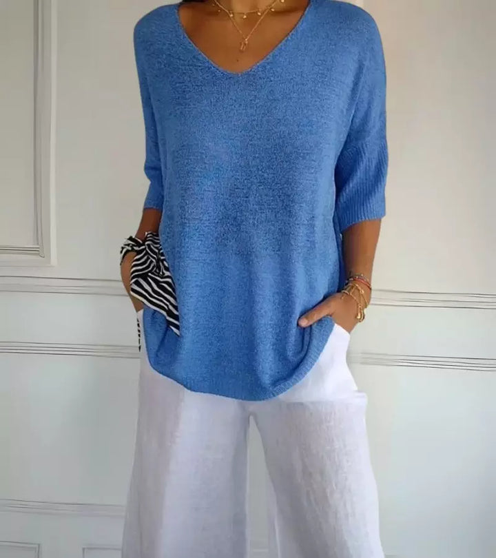 Lucia | Top Versatile Lavorato a Maglia