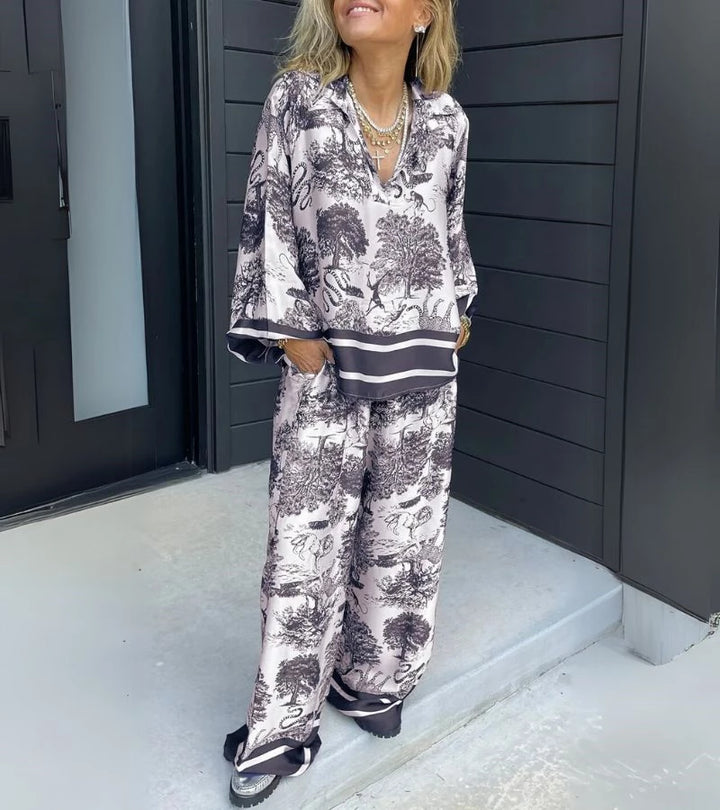 Tocco Bohémien | Completo Casual a Stampa Moderna