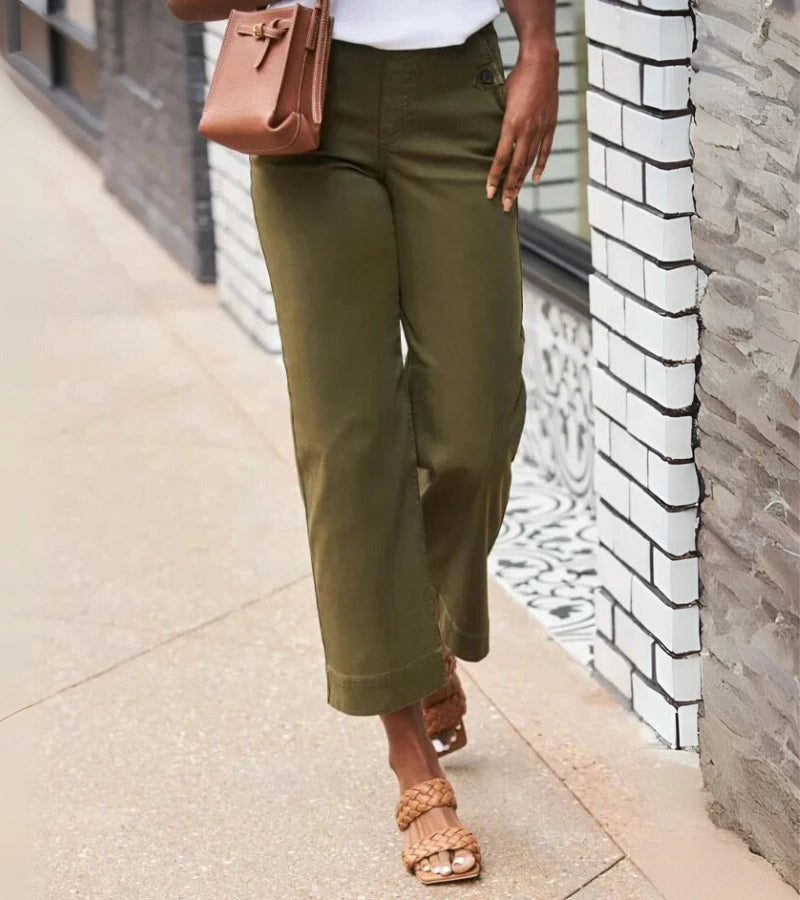 Mathilda | Pantaloni dritti con dettagli raffinati