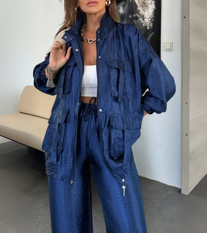 Tiziana | Set due pezzi con pantaloni dritti