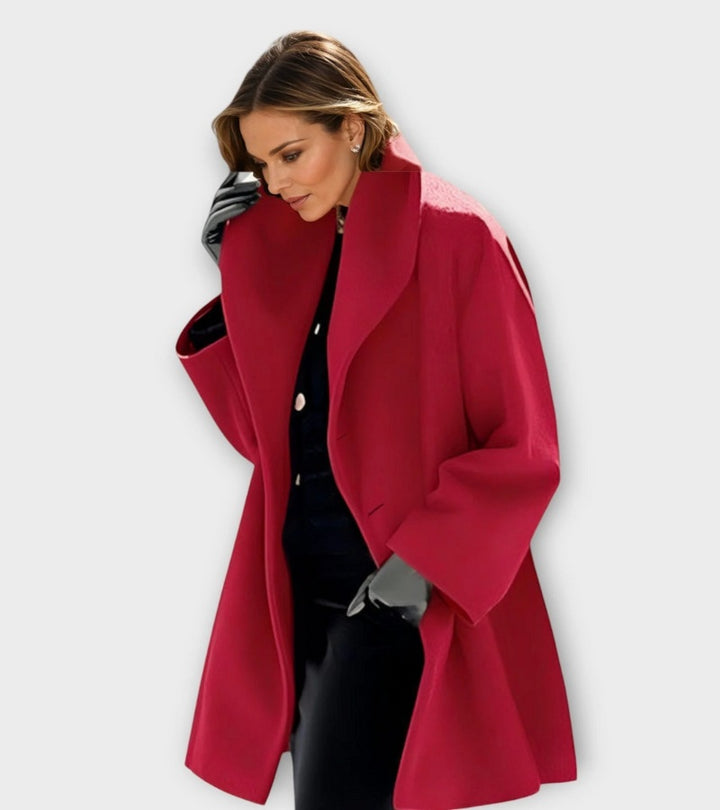 Josiane | Cappotto ampio con collo largo per donna