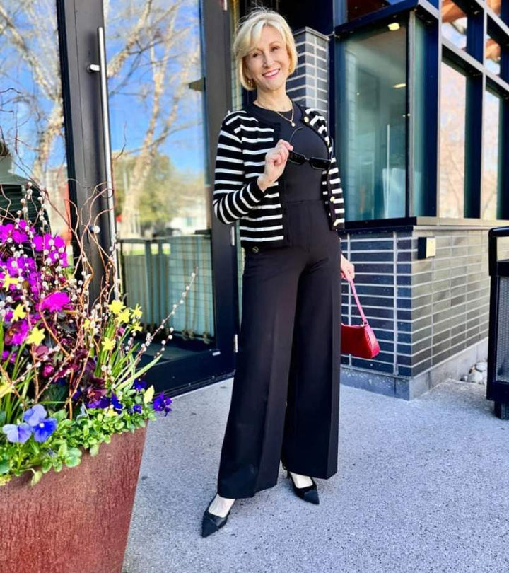 Eléonore | Pantalone a Gamba Larga con Controllo della Pancia