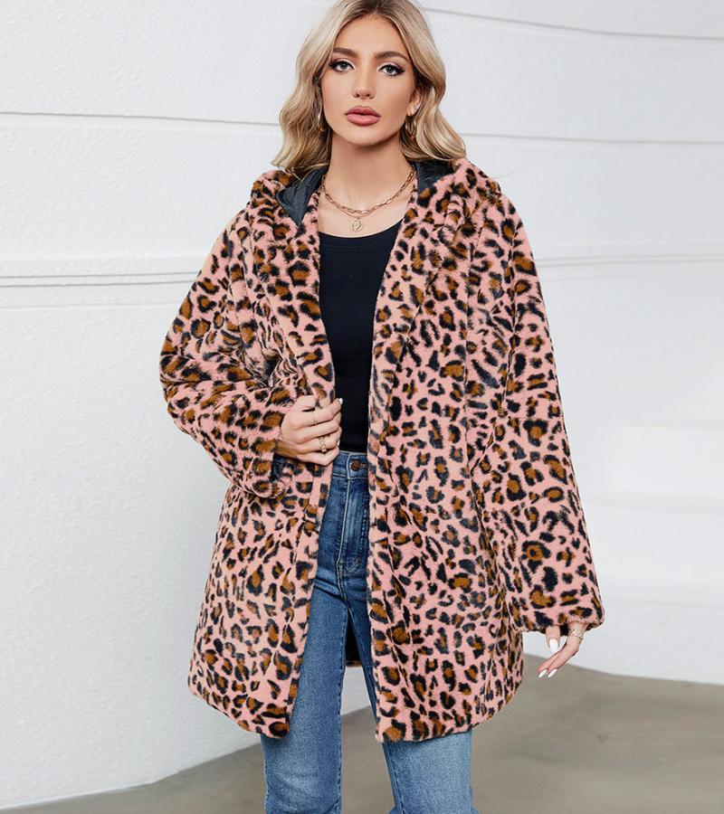 Élise | Cappotto Leopardo in Pelliccia